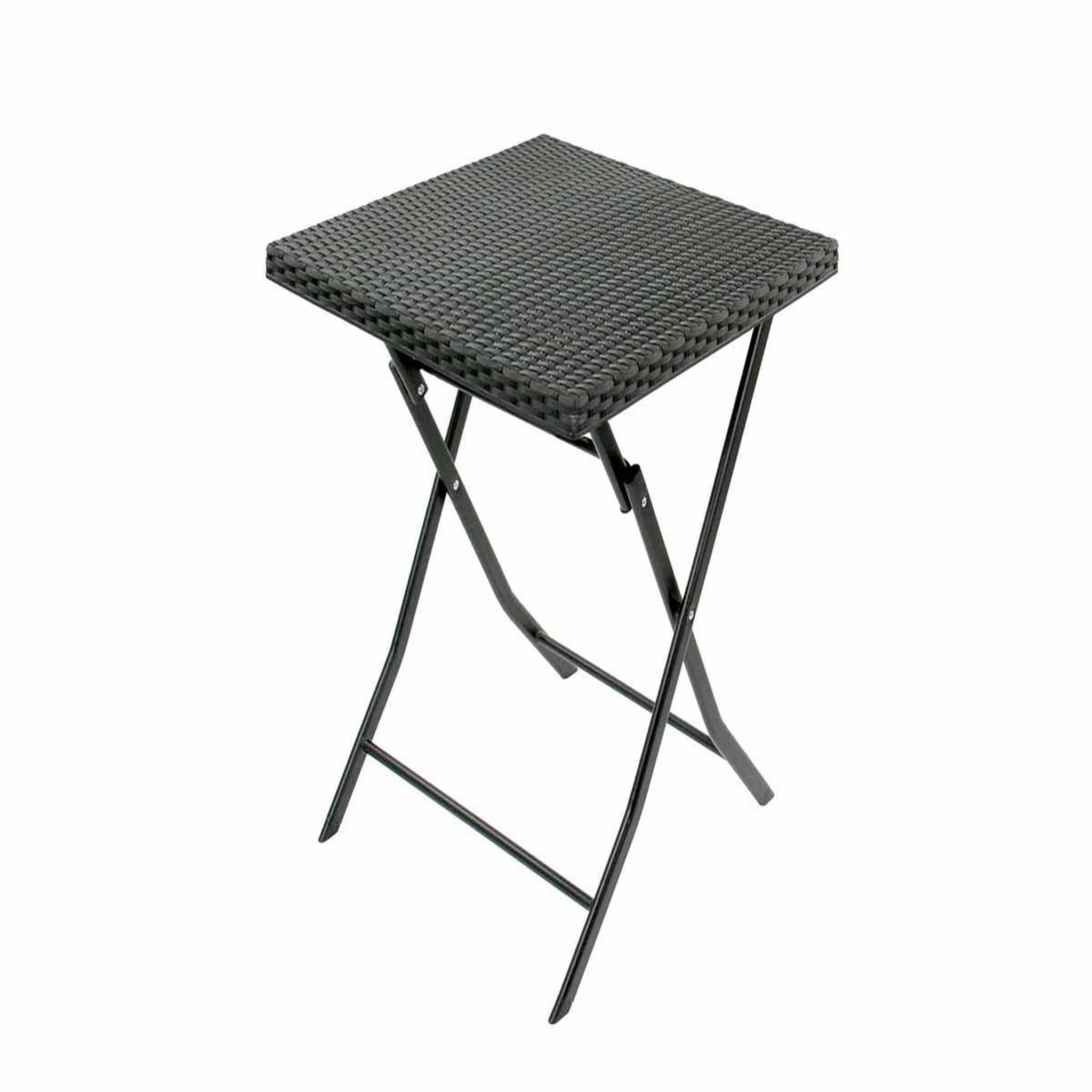 Voir la diapositive 3 : JARDIDECO Salon de jardin en résine tressée oruro 2 places anthracite - jardideco
