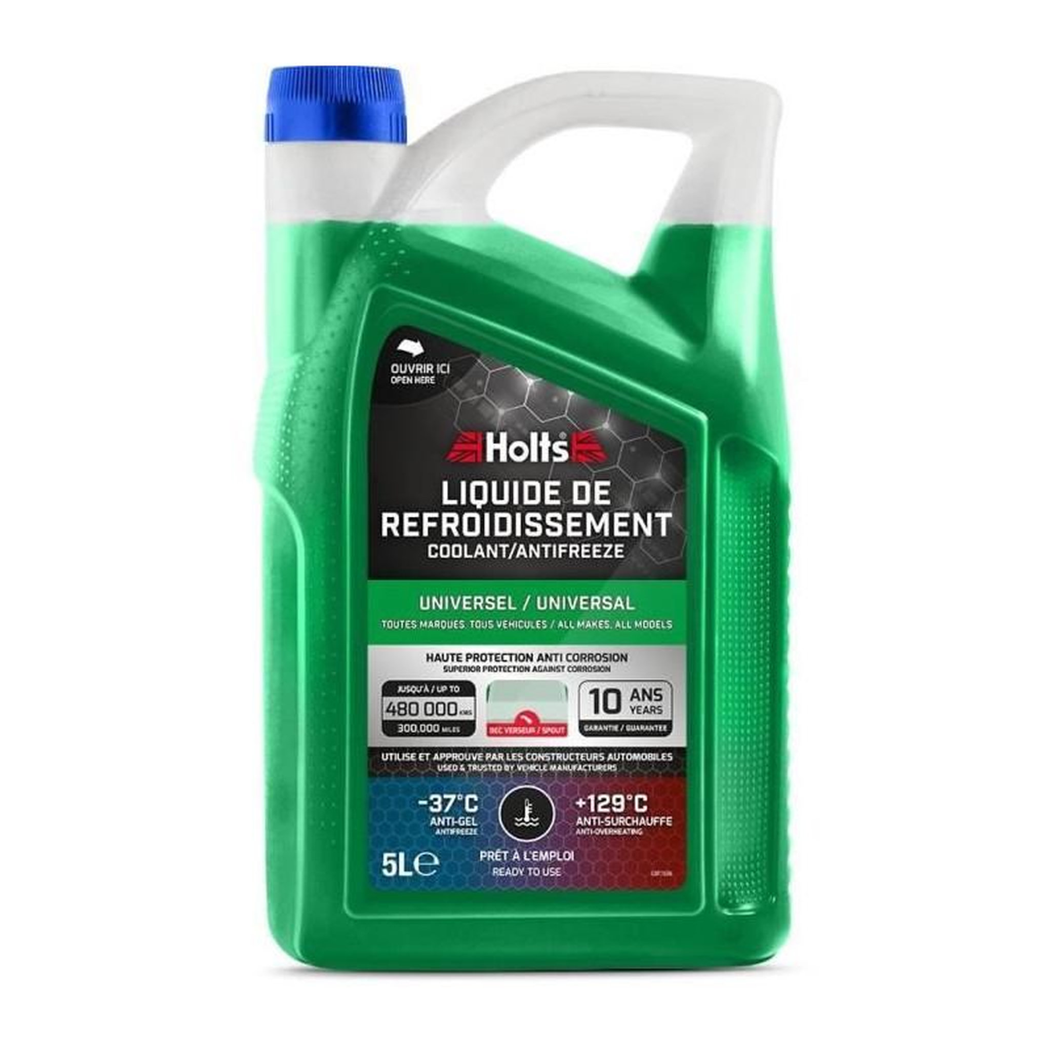 HOLTS Liquide de Refroidissement - HOLTS - HAFR0011B -37°c Universel + Bec 5L