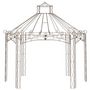 Voir la diapositive 2 : VIDAXL Pavillon de jardin Marron antique 400x258x378 cm Fer