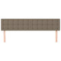Voir la diapositive 3 : VIDAXL Tetes de lit 2 pcs Taupe 80x5x78/88 cm Tissu