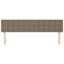 Voir la diapositive 3 : VIDAXL Tetes de lit 2 pcs Taupe 80x5x78/88 cm Tissu