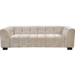 Habitat et Jardin Canapé droit design en tissu chenille 3 places  Foch  - Beige