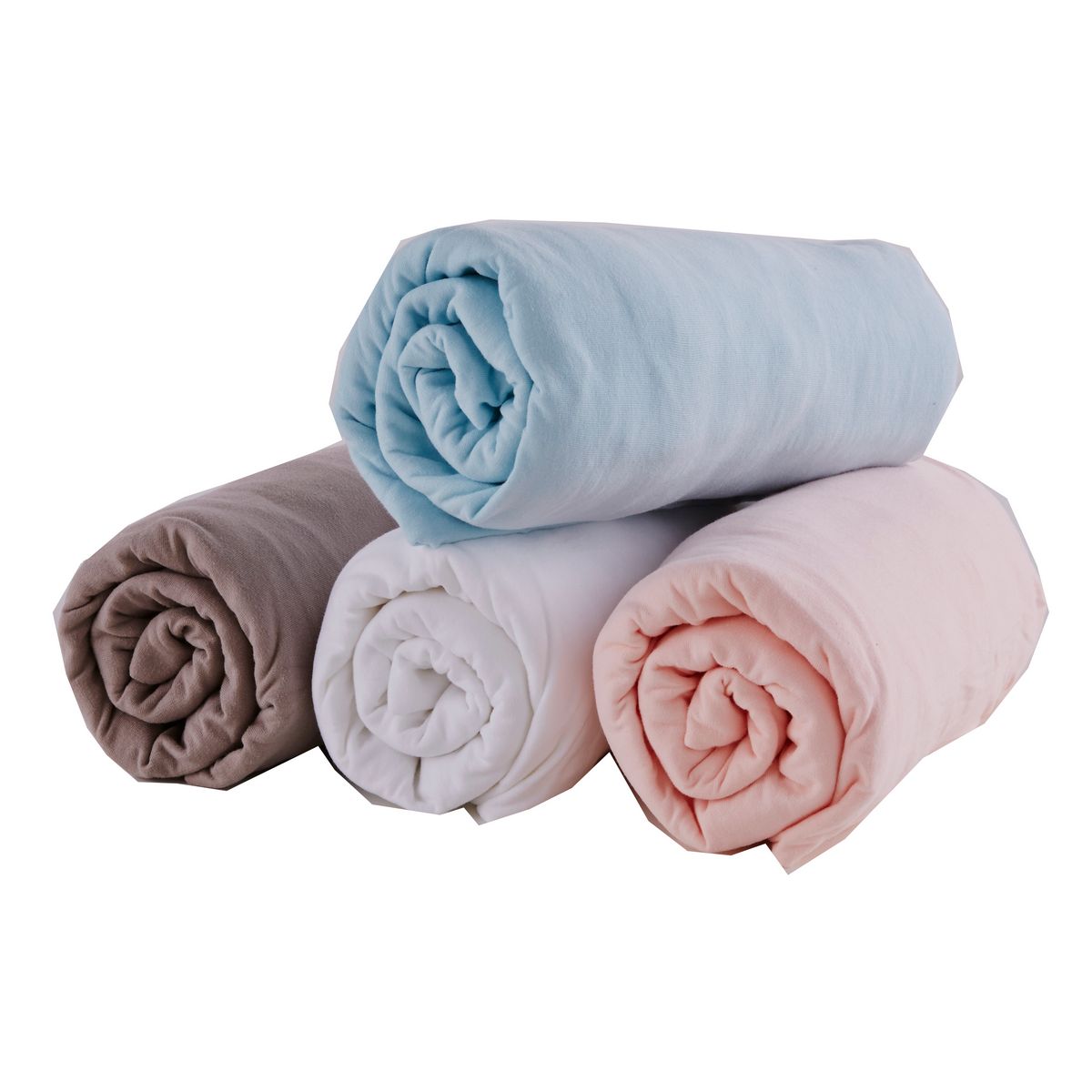 ACTUEL Drap housse 1personne en coton jersey lycra super extensible 90x190cm à 120x200cm