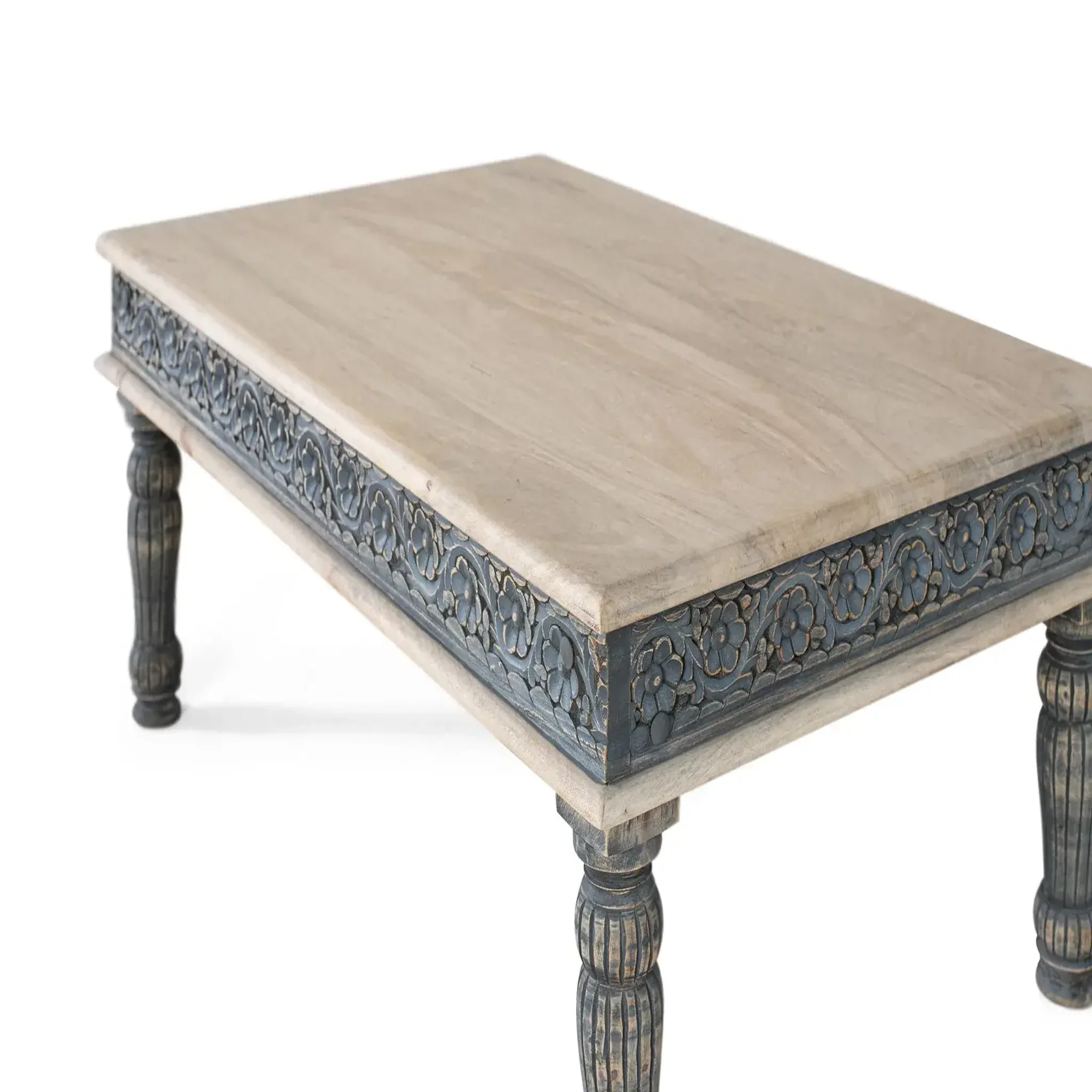 Voir la diapositive 3 : GINER Y COLOMER SL Table basse en bois de manguier 120 cm style méditerranéen moderne