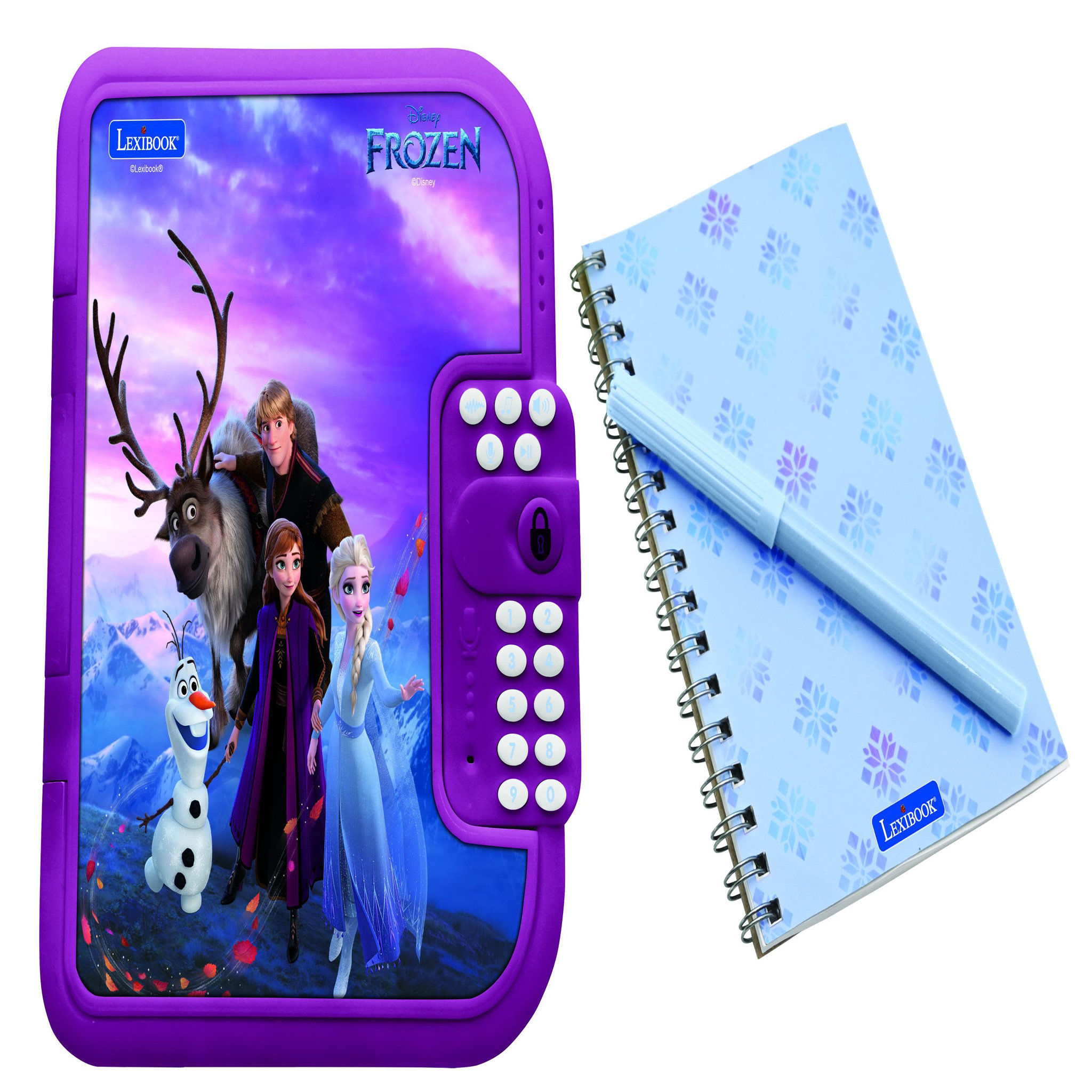 Voir la diapositive 1 : Lexibook Journal intime éléctronique avec coffre-fort La reine des Neiges