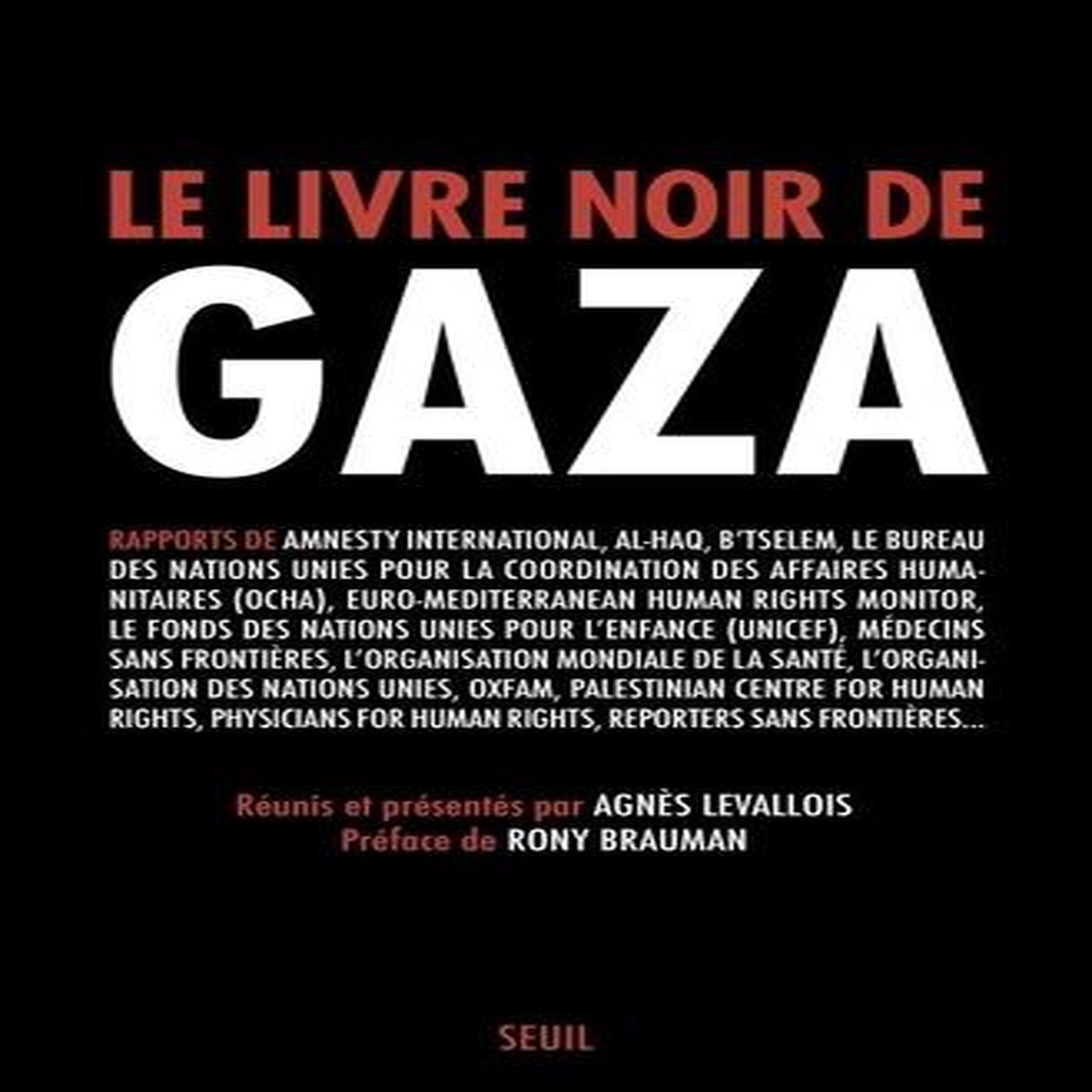 LE LIVRE NOIR DE GAZA, Levallois Agnès