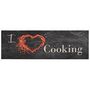 Voir la diapositive 2 : VIDAXL Tapis de cuisine lavable impression cuisine noir 60x180 cm
