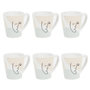 Voir la diapositive 1 : Paris Prix Lot de 6 Mugs en Porcelaine  Arty  30cl Multicolore