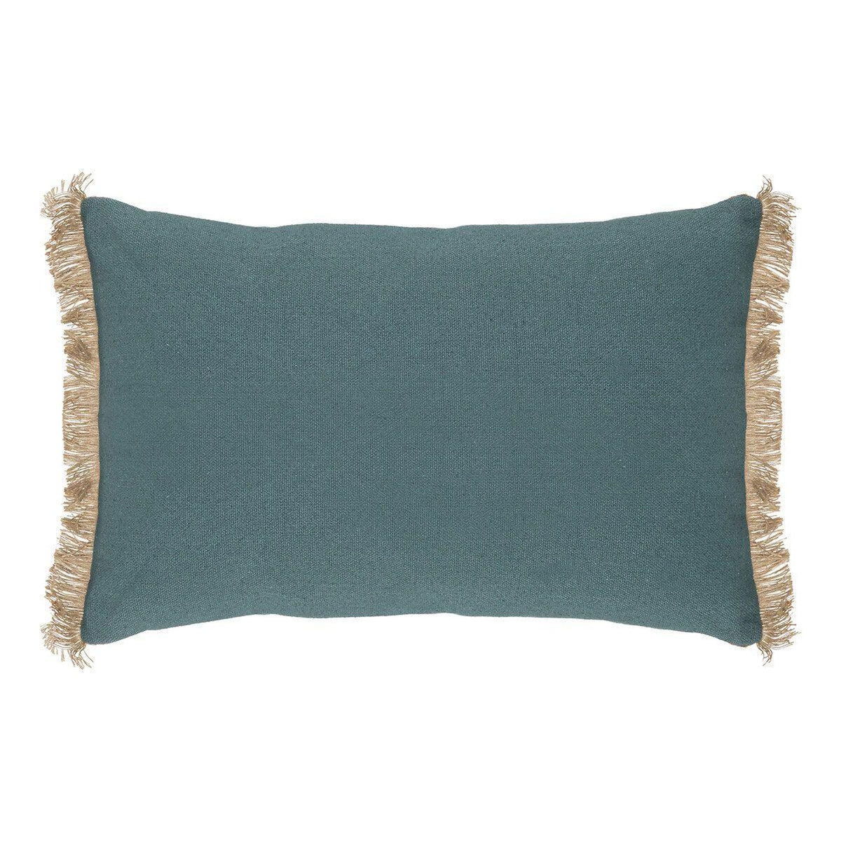 ATMOSPHERA Coussin Déco à Franges  Bota  38x58cm Vert Jade