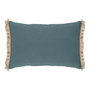 Voir la diapositive 1 : ATMOSPHERA Coussin Déco à Franges  Bota  38x58cm Vert Jade