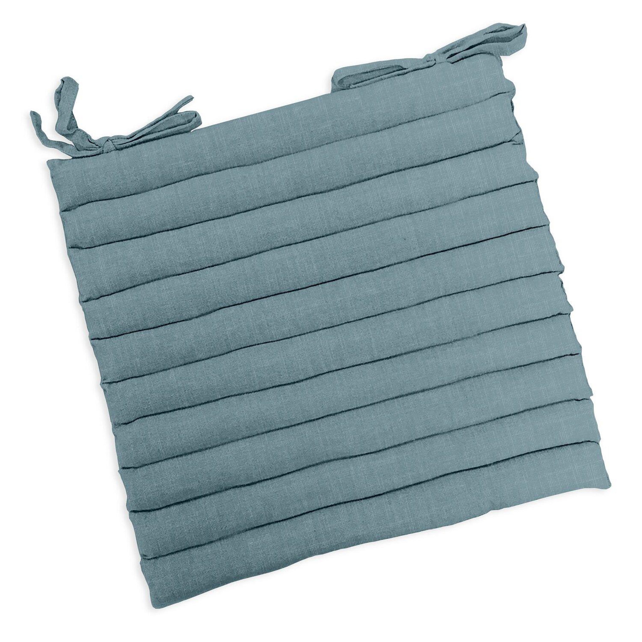 Voir la diapositive 1 : Home collection Assise roulée 100%coton finition chambray cabane de la plage