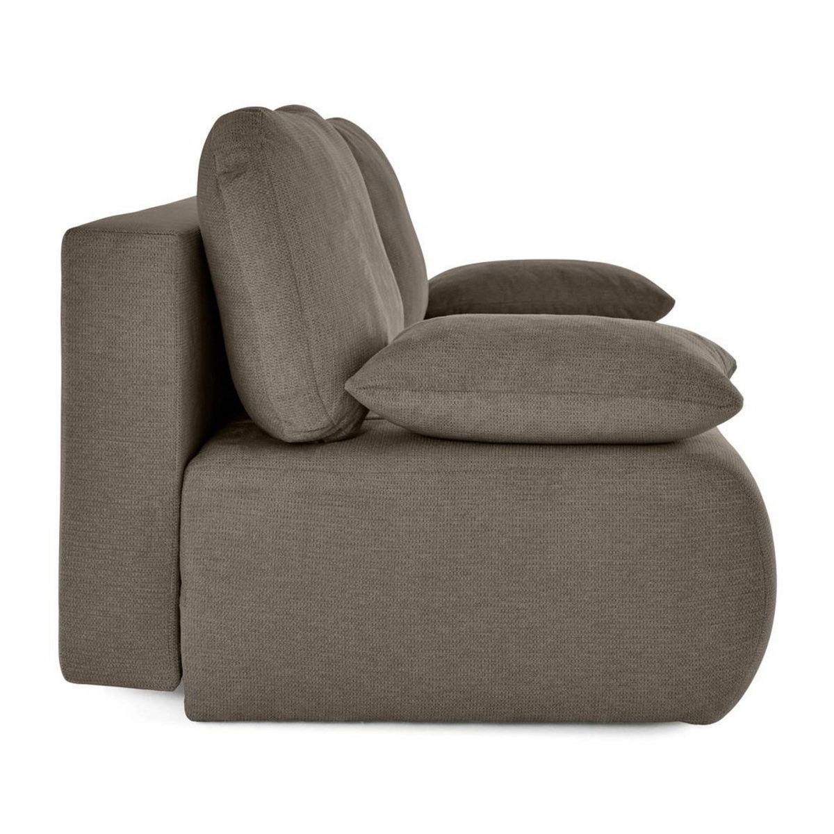 BEST MOBILIER Harper - canapé 3 places convertible avec coffre en tissu texturé