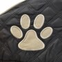  Corbeille en tissu matelassée noir et beige pour chiens