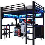 MERAX Lit mezzanine. Coloris disponibles : Blanc