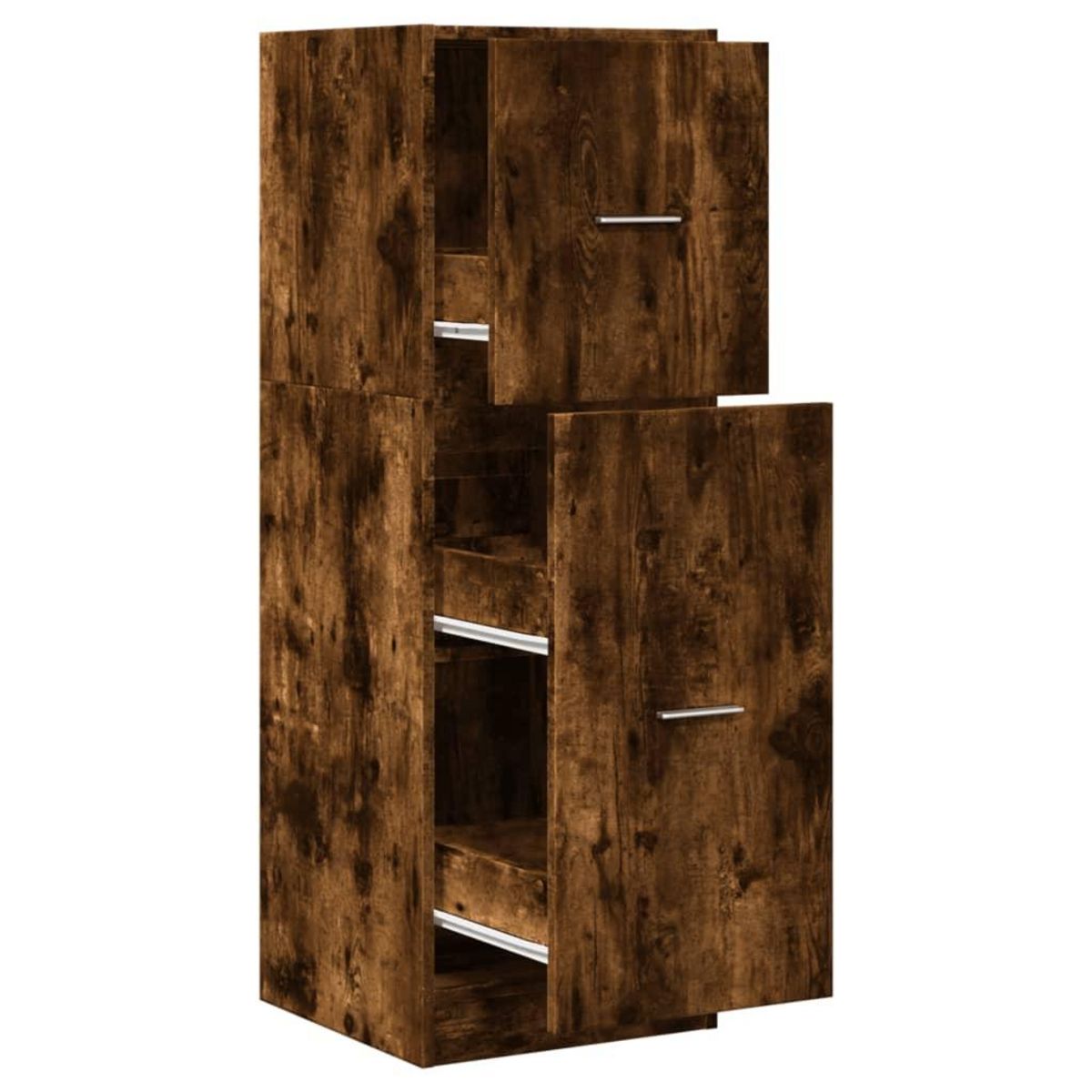 VIDAXL Armoire d'apothicaire chene fume 40x41x118 cm bois d'ingenierie