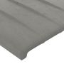 Voir la diapositive 5 : VIDAXL Tete de lit avec oreilles Gris clair 103x16x118/128 cm Velours