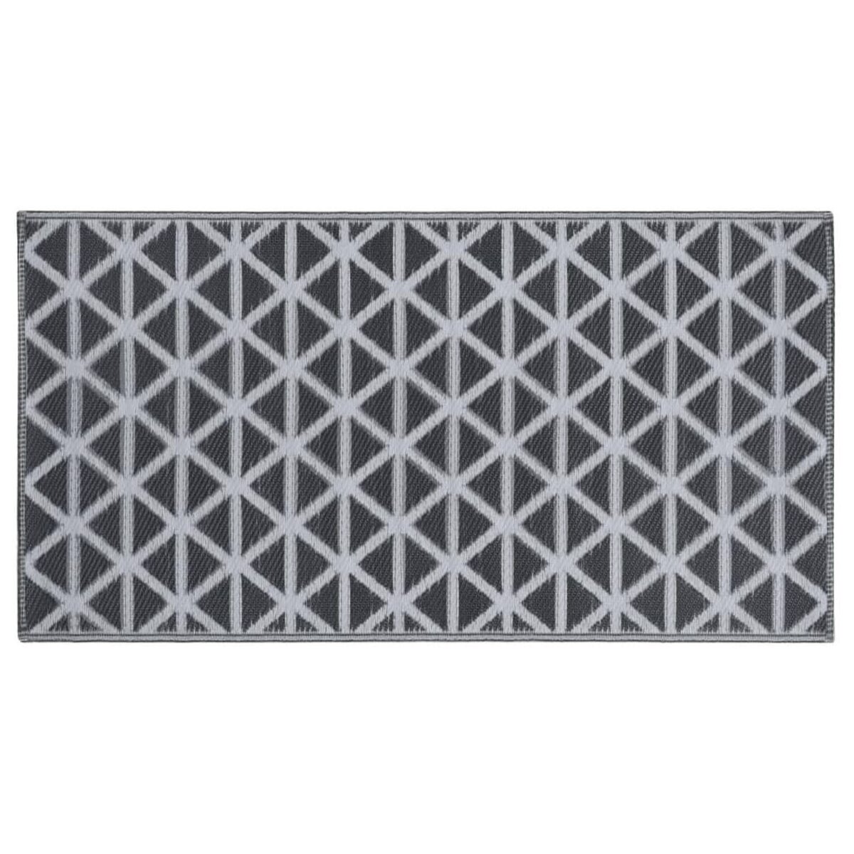 VIDAXL Tapis d'exterieur ARAKIL noir 120x180 cm PP