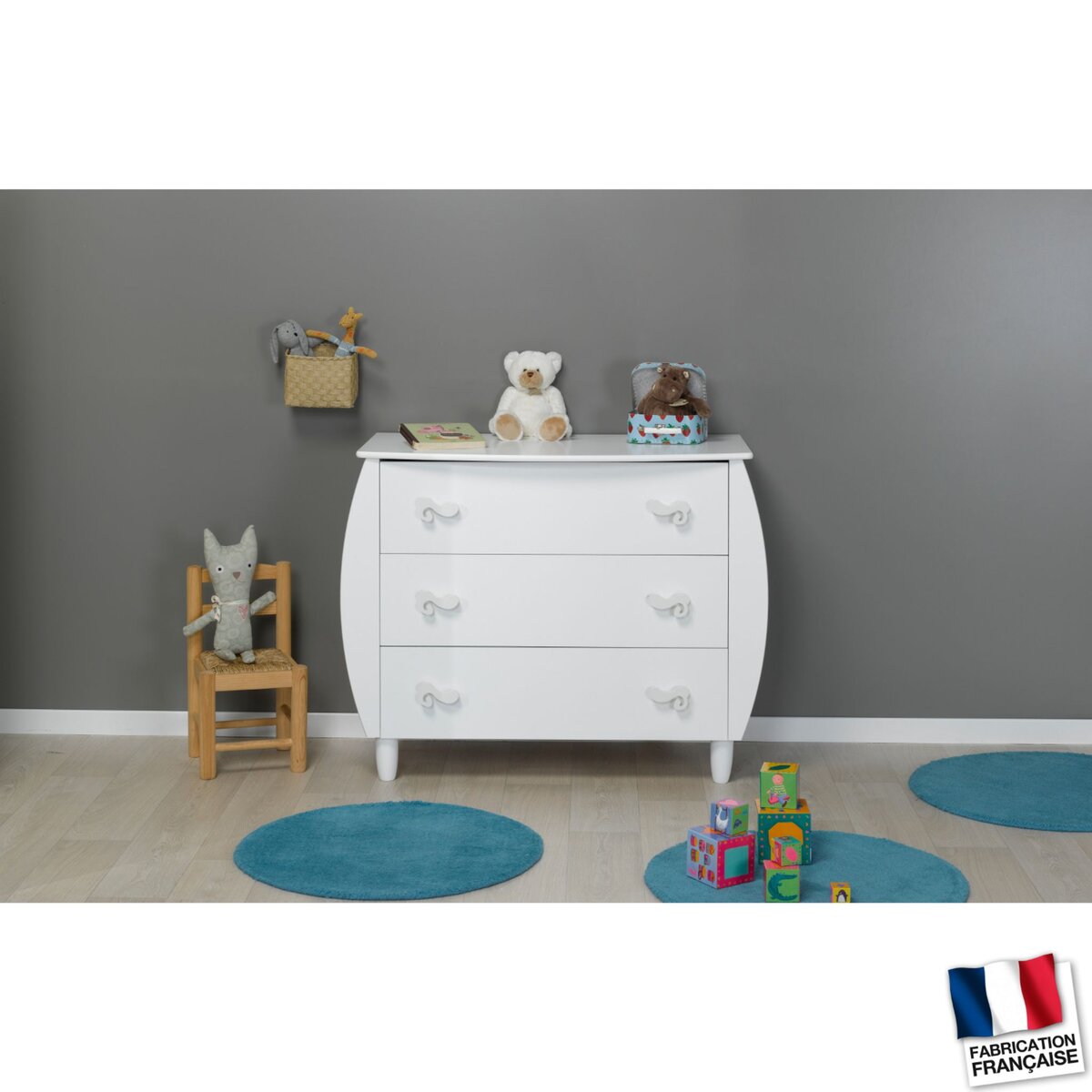Commode CALIN blanche