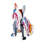 Voir la diapositive 1 : Paris Prix Statuette Déco  Bulldog Coulures  20cm Multicolore