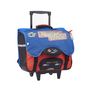 Voir la diapositive 3 : AUCHAN Cartable à roulettes 41 cm CM1/CM2 bleu rouge et noir avec breloque ACTIVE GAMER