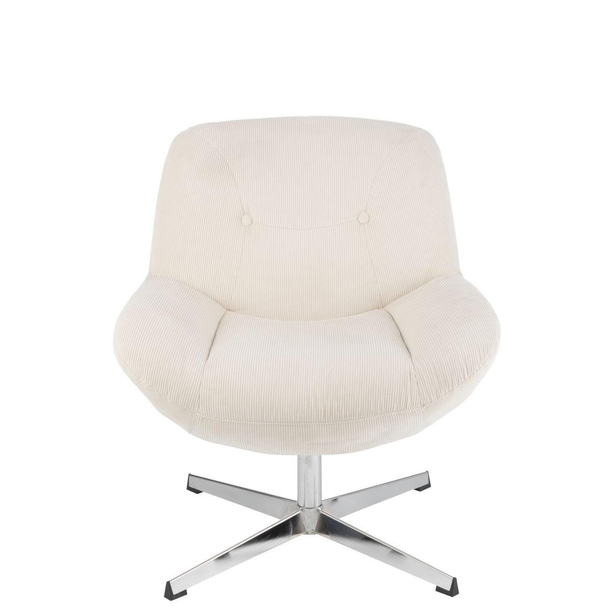 Voir la diapositive 2 : J-LINE Fauteuil Lounge  Chill  79cm Crème
