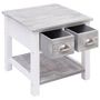 Voir la diapositive 4 : VIDAXL Table d'appoint Gris 40x40x40 cm Bois de Paulownia