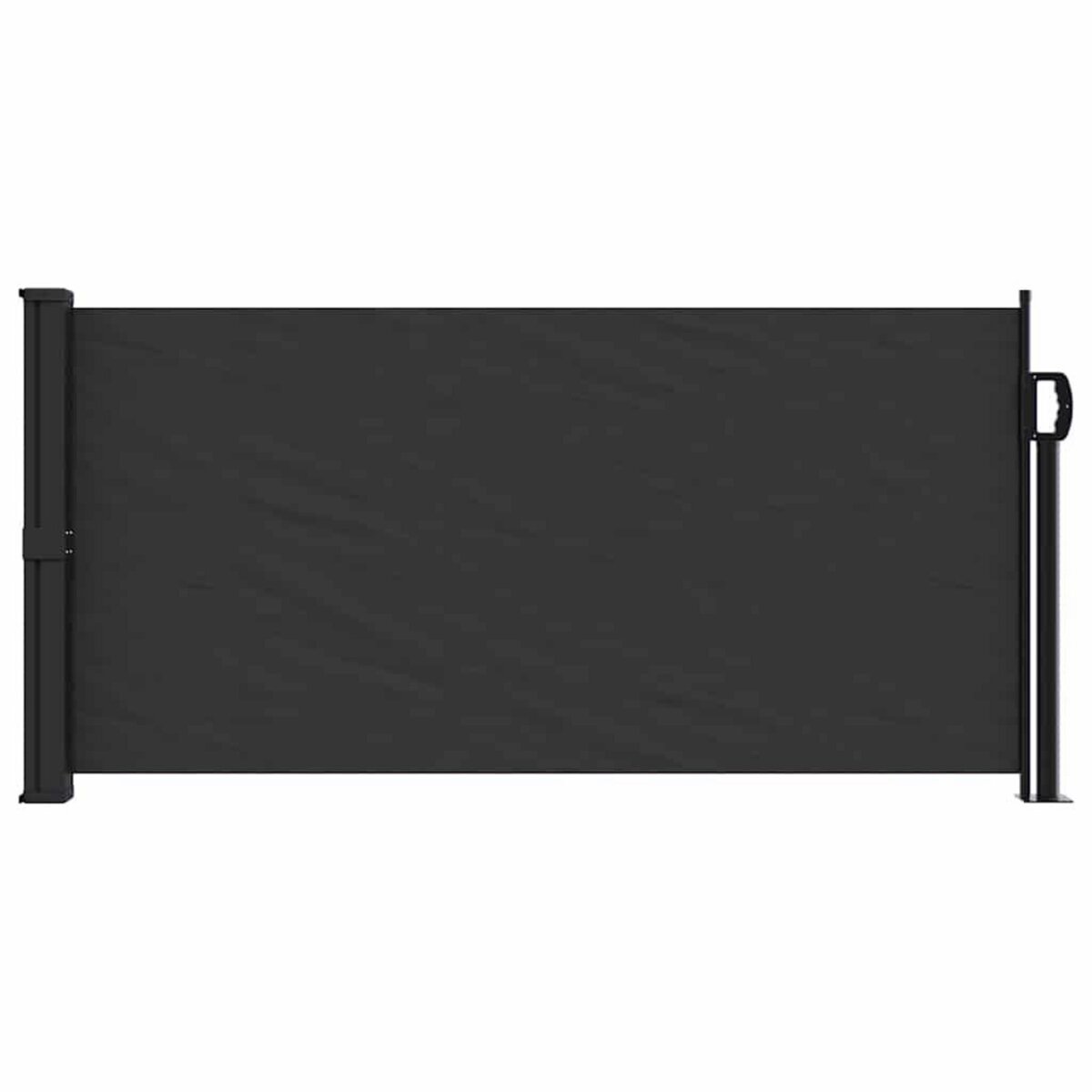VIDAXL Auvent lateral retractable noir 100x500 cm