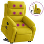 Voir la diapositive 2 : VIDAXL Fauteuil de massage inclinable Jaune Velours