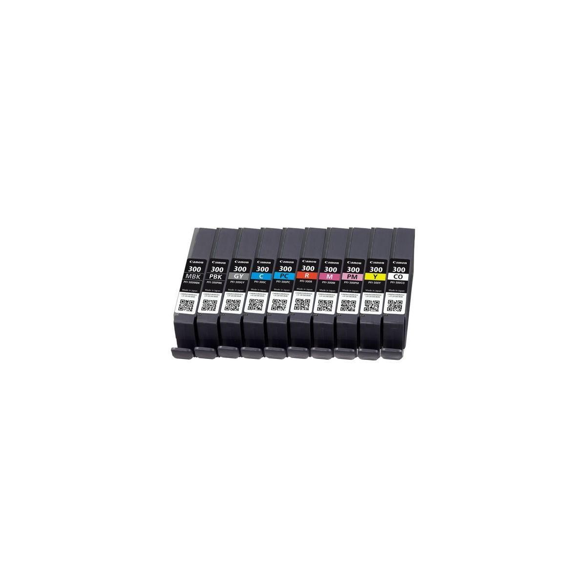 Canon Cartouche d'encre Pack Multipack 10 Originales PRO-300 (Couleurs Photo) - 4102C001