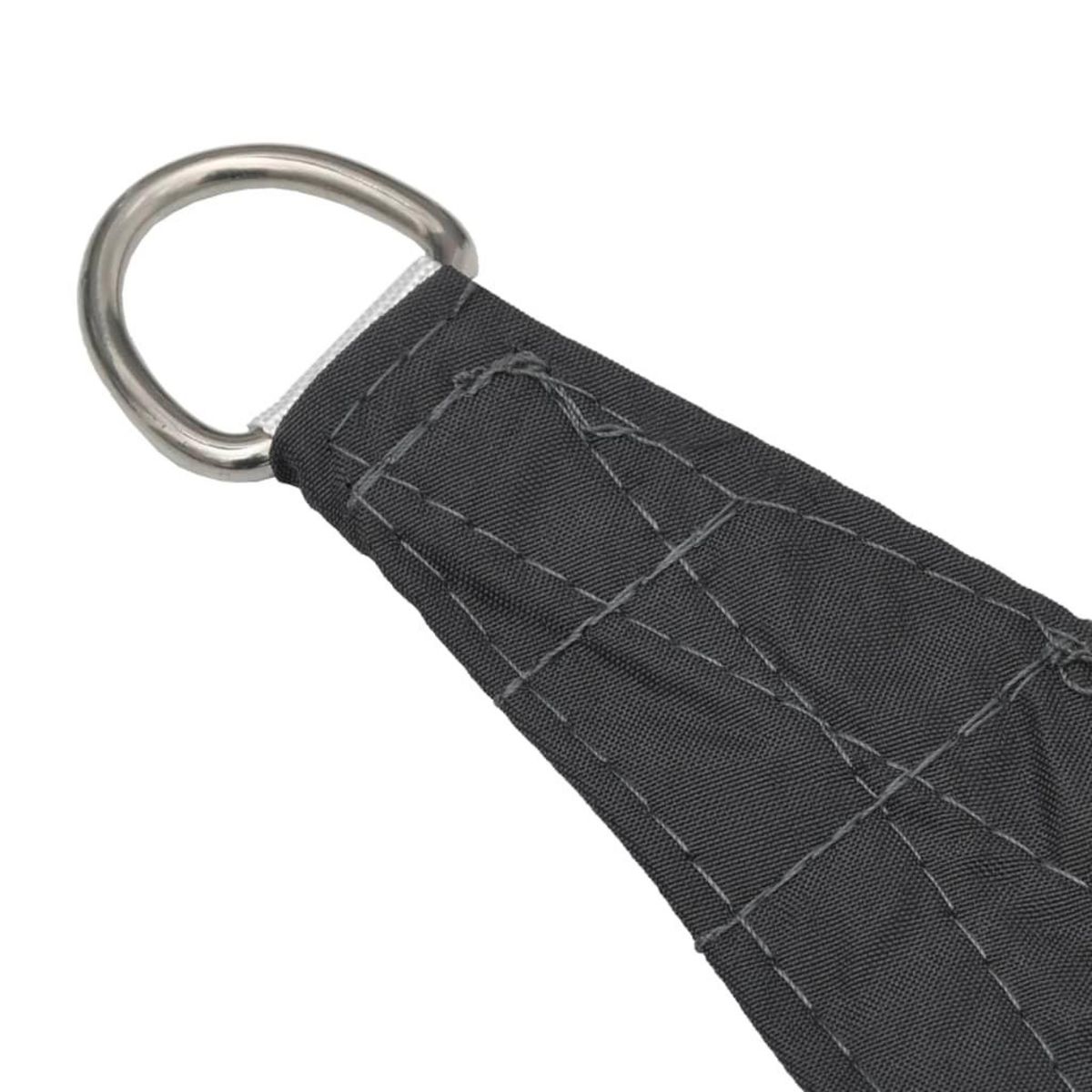 VIDAXL Voile de parasol tissu oxford triangulaire 4x5x6,4 m anthracite