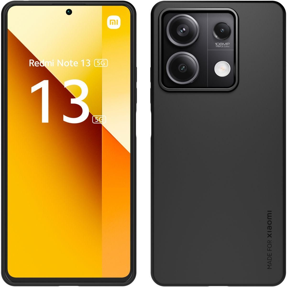 MADE FOR XIAOMI Coque Redmi Note 13 5G semi-rigide noir