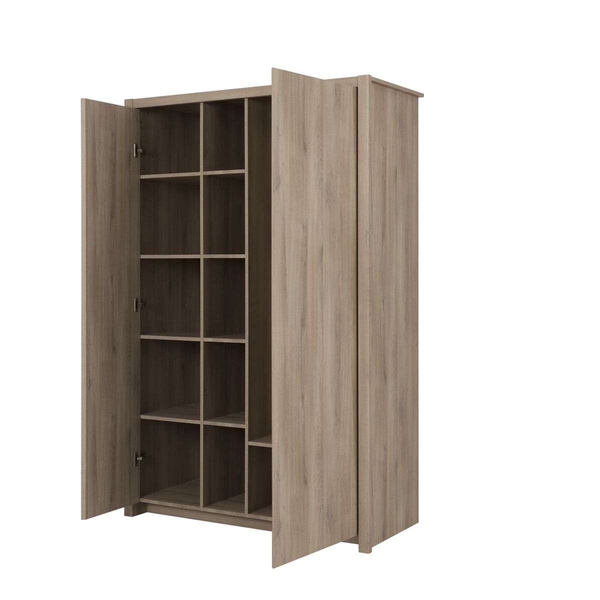 GAMI Armoire 5 niches 2 portes battantes L131cm JONATHAN