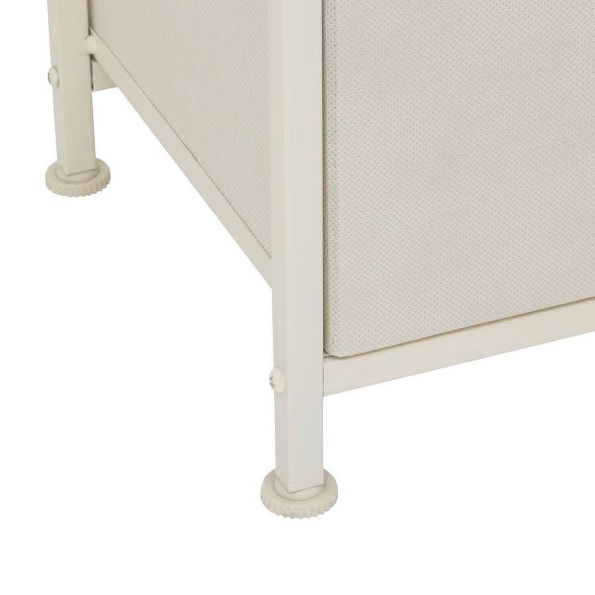 Voir la diapositive 6 : FIVE Commode basse 5 tiroirs tissa - beige