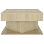Voir la diapositive 3 : VIDAXL Table basse Chene sonoma 57x57x30 cm Bois d'ingenierie