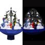Voir la diapositive 1 : VIDAXL Arbre de Noël neigeux avec base de parapluie Bleu 75 cm PVC