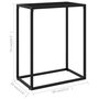 Voir la diapositive 6 : VIDAXL Table console Noir 60x35x75 cm Verre trempe