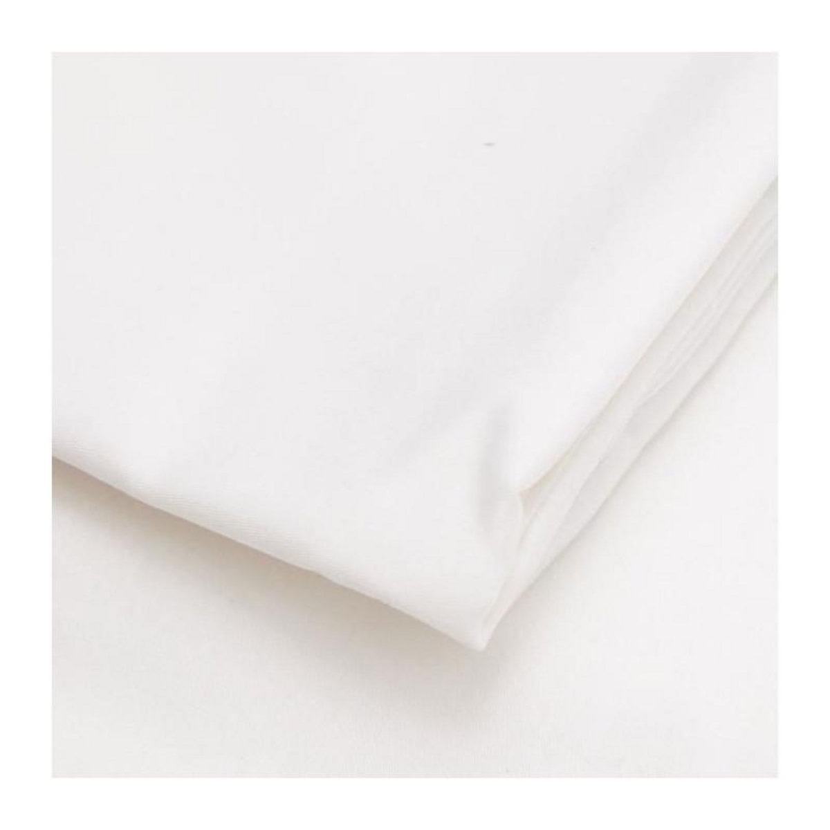 GENERIQUE Parure de lit - 1 housse de couette 220 x 240 cm + 2 taies d'oreiller 60 x 60 cm - Satiné 100% coton - Blanc