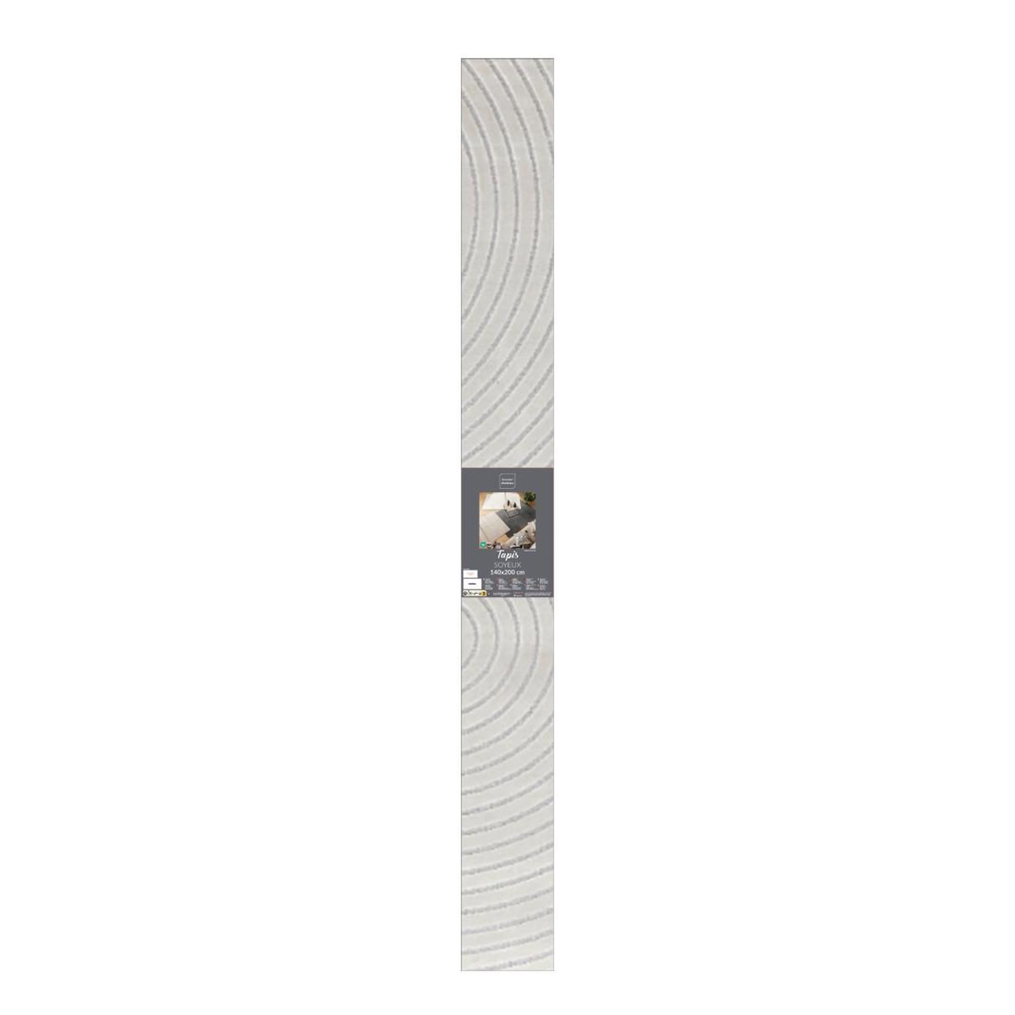 Voir la diapositive 5 : Douceur d'Intérieur Tapis déco imprimé  géode  140x200cm naturel