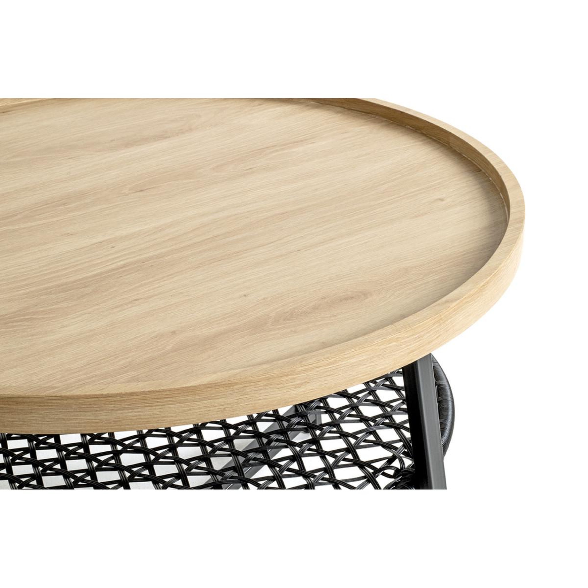 Voir la diapositive 3 : Paris Prix Table basse avec étagère  columbia  75cm chêne & noir