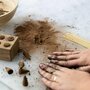 Les Encens du monde DIY encens - 100 Bâtonnets nus en bambou + Poudre Patchouli Tendre et poudre de finition