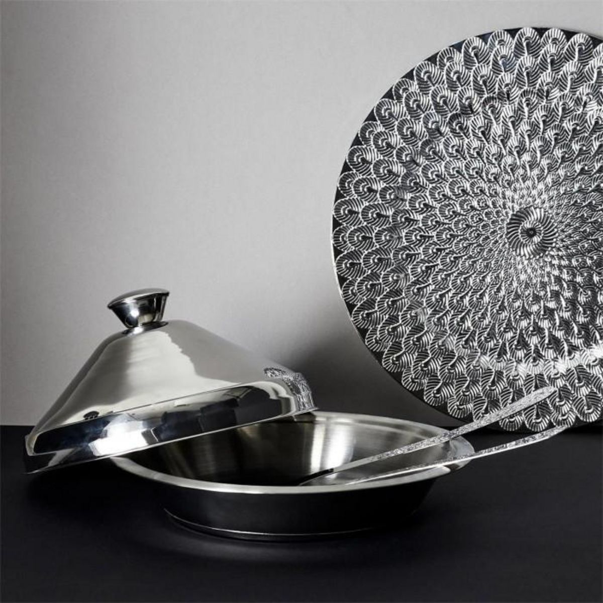 Paris Prix Tajine en Inox  Induction  24cm Argent