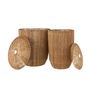 Voir la diapositive 2 : CALICOSY Set 2 Paniers Allongés en Jute Naturel - DANTYA