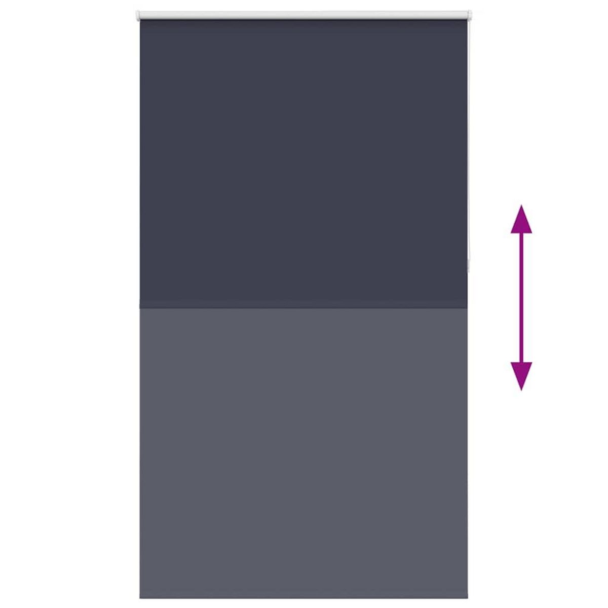 VIDAXL Store enrouleur occultant largeur du tissu 121,6 cm polyester