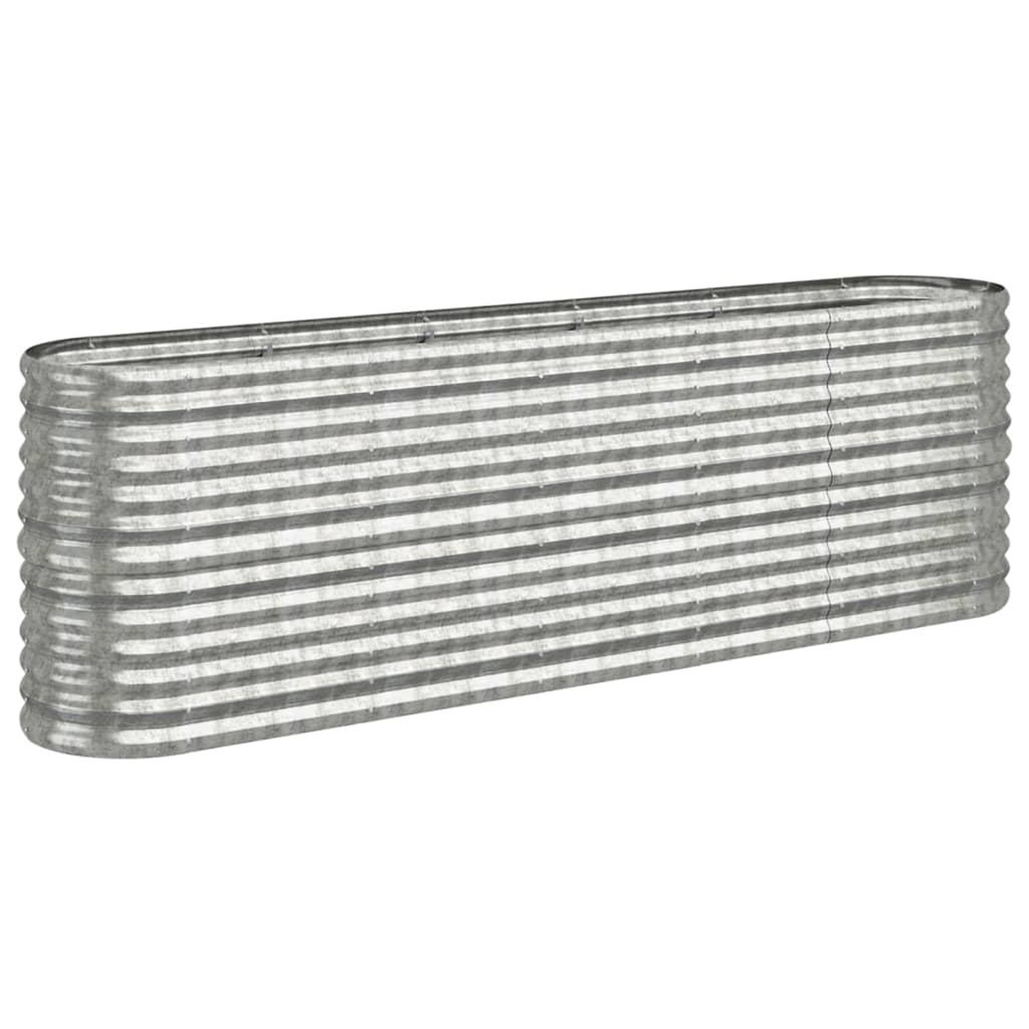 Voir la diapositive 2 : VIDAXL Lit sureleve de jardin Acier enduit de poudre Argente