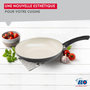 Voir la diapositive 2 : ELO Set de 2 Poêles 20 et 24 cm céramique sans PFAS et 2 couvercles de cuisson en verre Elo Pure Ceramica