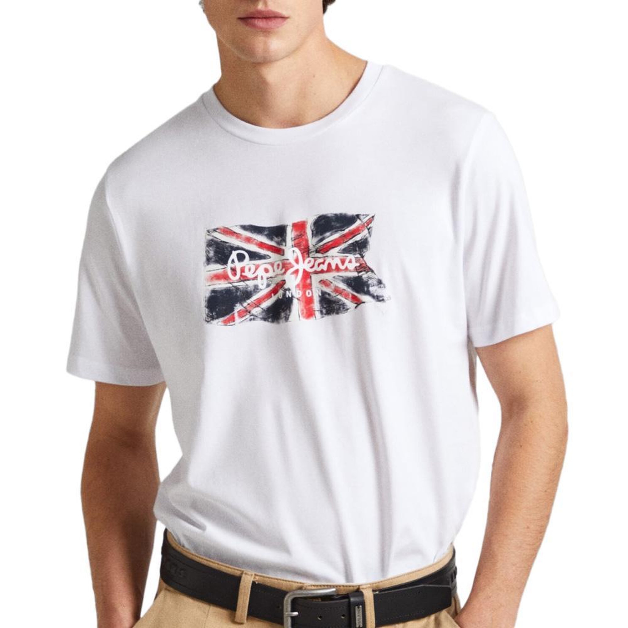 Pepe Jeans T-shirt Blanc Homme Pepe Jeans Clag. Coloris disponibles : Blanc