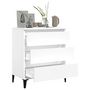 Voir la diapositive 4 : VIDAXL Buffet Blanc 60x35x70 cm Bois d'ingenierie