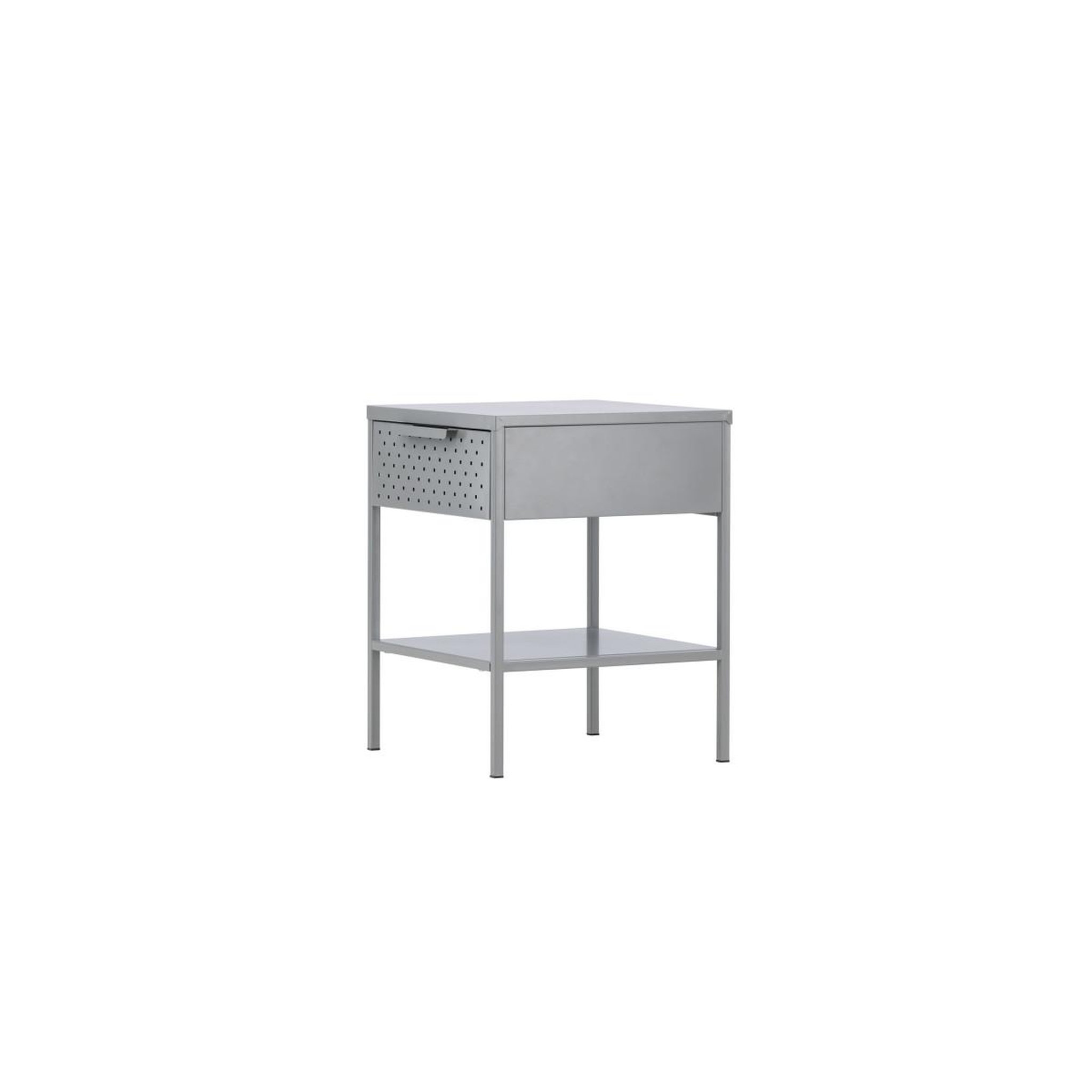 Voir la diapositive 3 : Paris Prix Table de chevet en métal  sacramento  52cm gris clair