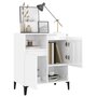 Voir la diapositive 4 : VIDAXL Buffet Blanc brillant 60x35x70 cm Bois d'ingenierie