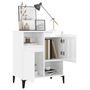 Voir la diapositive 4 : VIDAXL Buffet Blanc brillant 60x35x70 cm Bois d'ingenierie